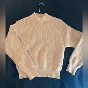 For The Republic Tan Long Sleeve Knit Top